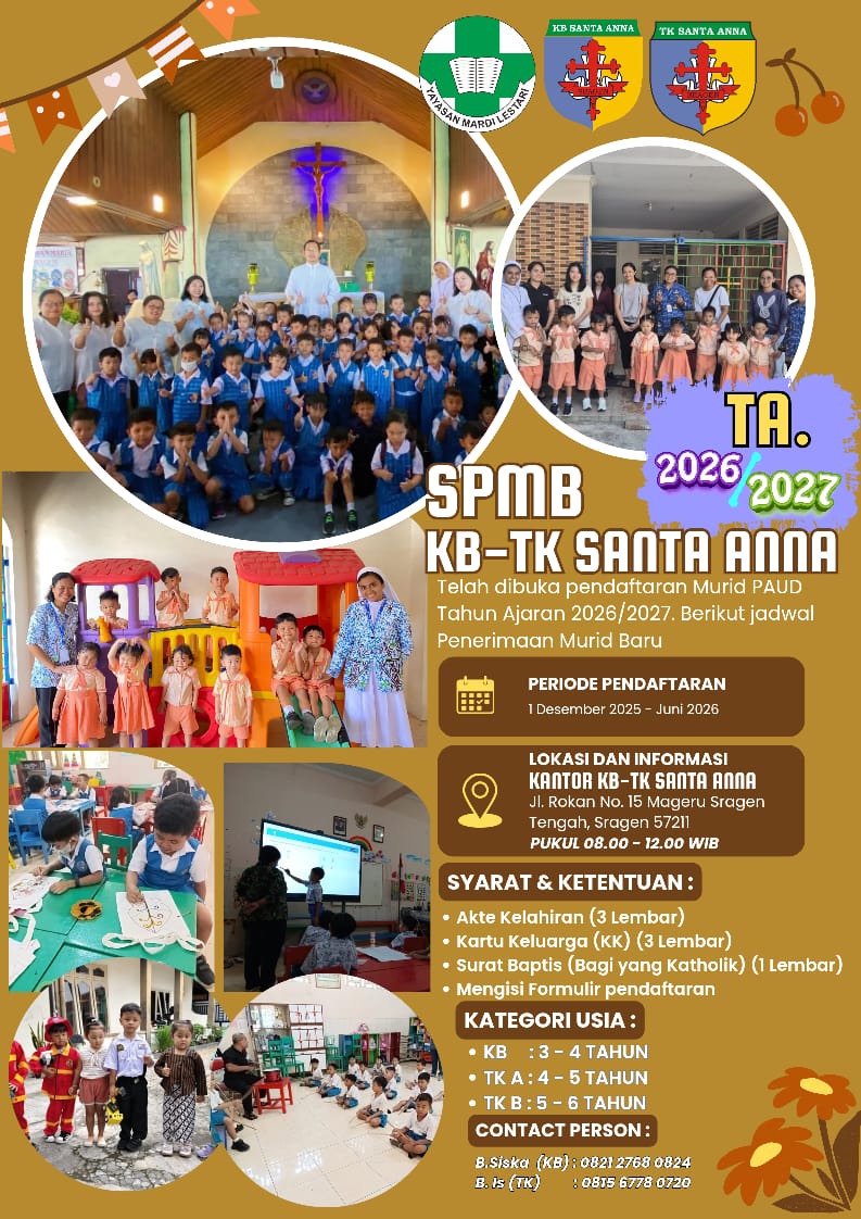 SPMB KB-TK Santa Anna 2026/2027